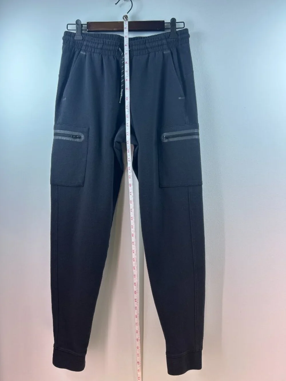 Old Navy Active Dynamic Fleece Joggers Black Zip Pocket Size S